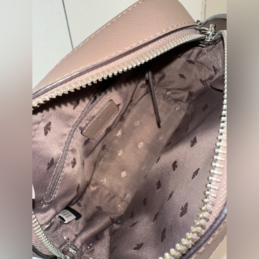 Kate Spade Spring Newbury Crossbody Bag Brown Silver Accents Capsule Wardrobe - Picture 9 of 16